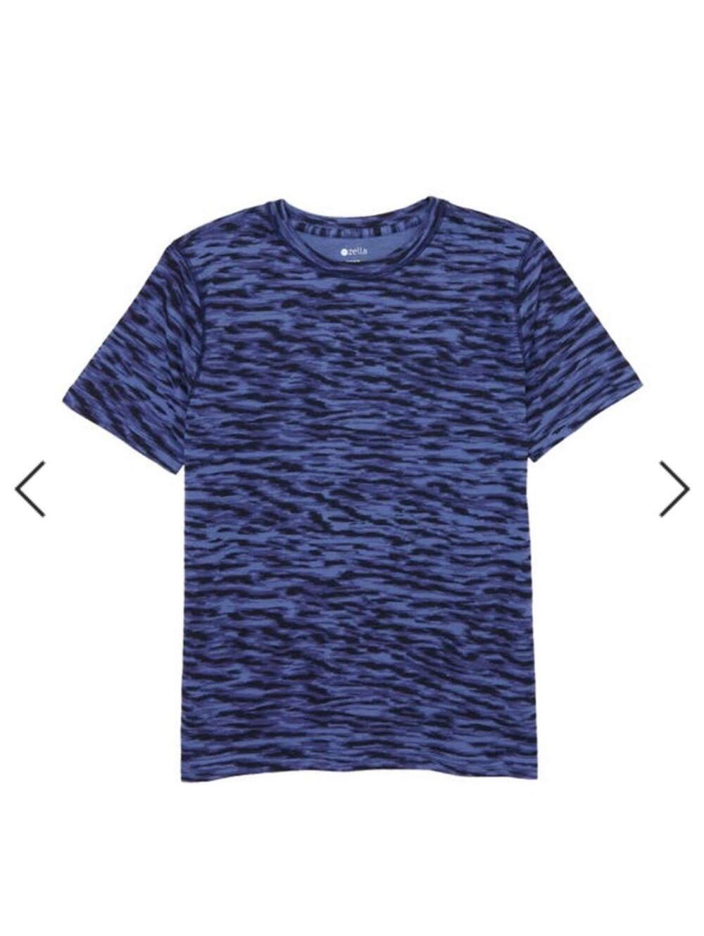 Zella Boys Blue Marlin Stripe Camo Performance Tee‎ NWT XL (14-16)
